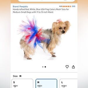 Five Tulle Tutus for small-medium dogs or cats